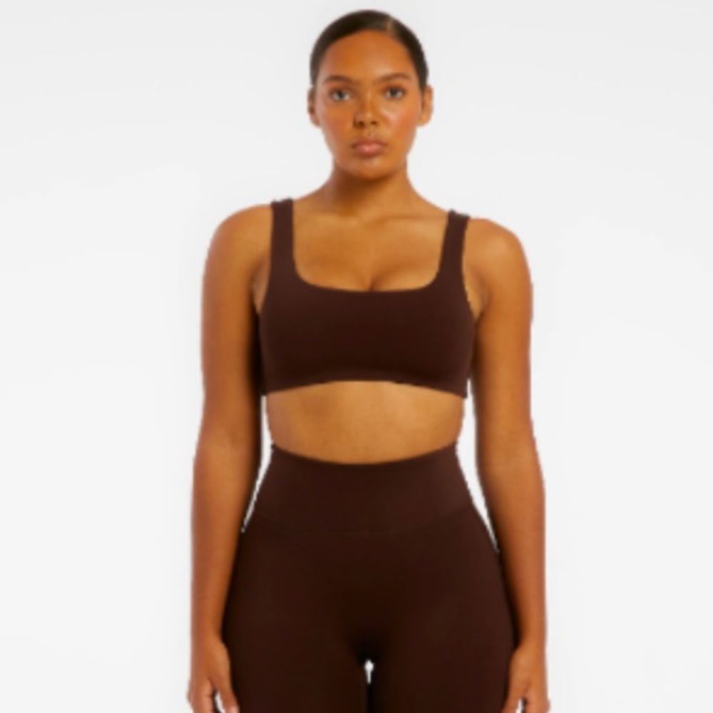 NWT - Riot Swim Butter Flex Crop Tank in Mocha
